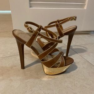 Jessica Simpson strappy heels